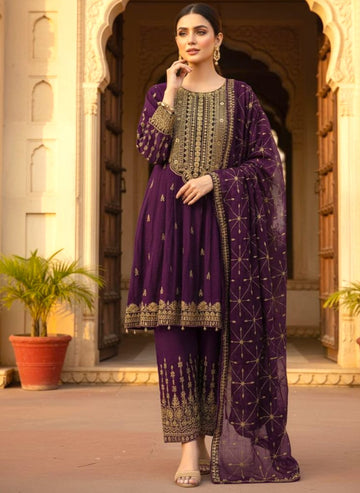950  FULL EMBROIDERED COMPLETE 3 PIECE SUIT